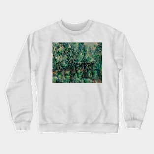 The Machefer Island Bridge in Saint-Maur-des-Fosses by Paul Cezanne Crewneck Sweatshirt